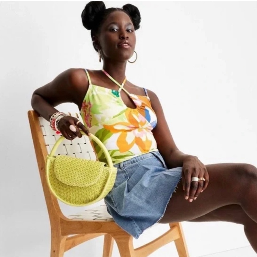 Future Collective Women's Strappy Halter Knit Top